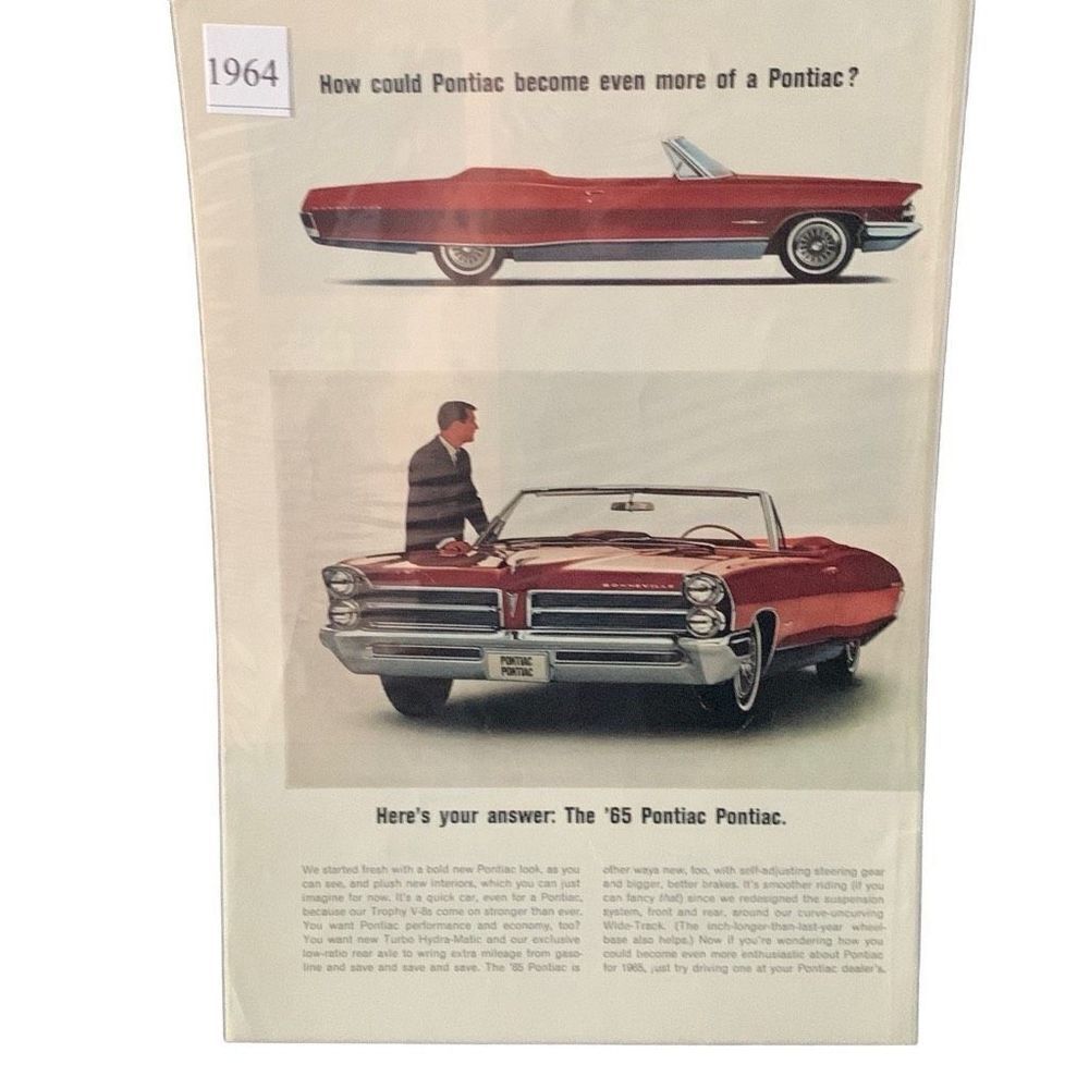 Vintage 1964 Pontiac How Could Pontiac Become Even More Ad Advertisment